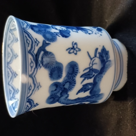 KARAKO PATTERN JAR Japanese Vintage Boy chasing a butterfly - Picture 2 of 6